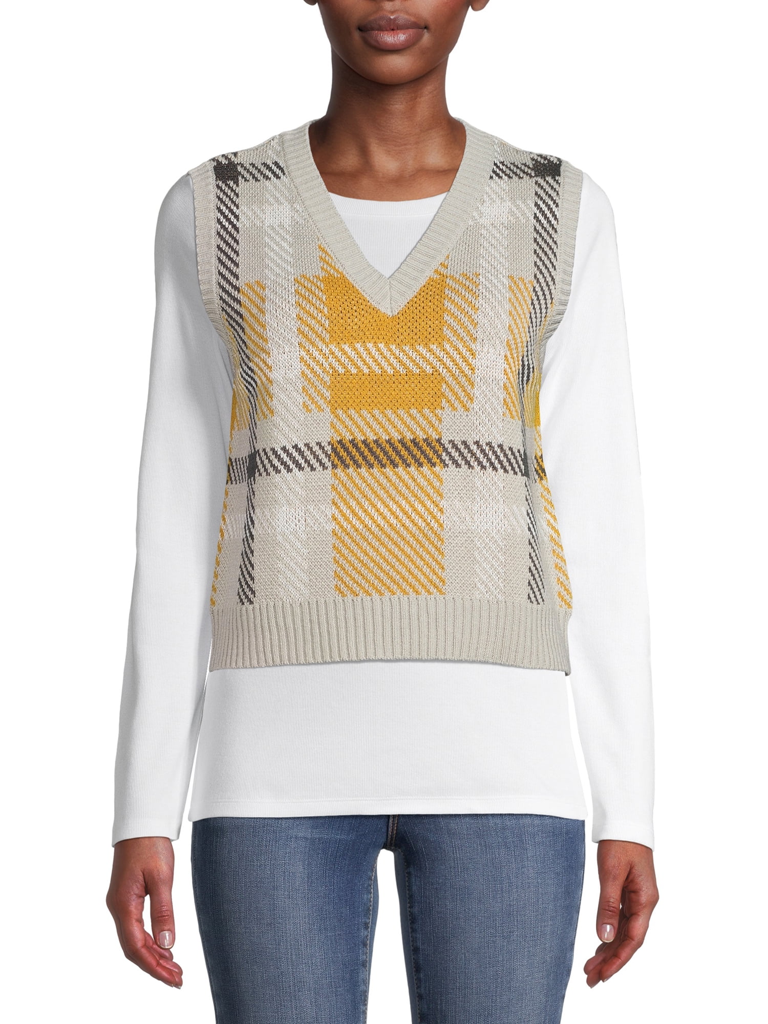 Wet Seal Juniors' Plaid Sweater Vest