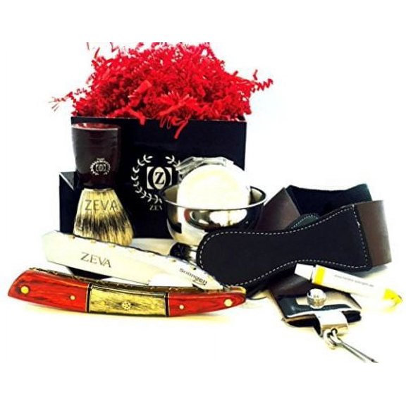 Wet Shave Wood Handle High Carbon Steel Straight Razor Men Shaving Set Heavy