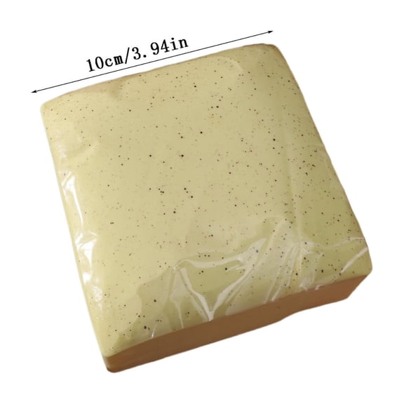 Gcvizuso Wet Soft Cheese Milk Brick Kneading Stress Relief Ball, Slow Springback Squeeze Sensory Ball, Decompression Calming Gadget, Anxiety Relief Hand Exercise Gift, Portable Desk Novelty