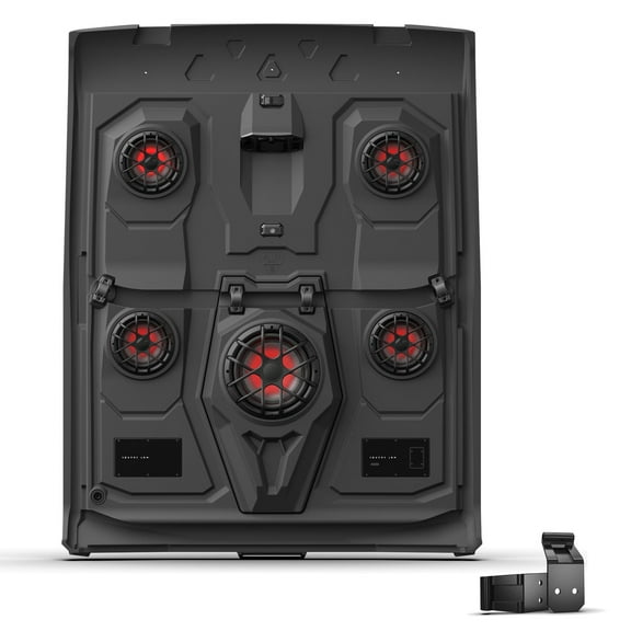 Wet Sounds AR-5 Defender Max Amplified Roof Audio System with Lighting - with  Hinge Kit for Limited Models with Doors