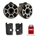 thumbnail image 1 of Wet Sounds For Malibu G3 Tower System REV10B-X 10" Pair Black X-Mount Tower Speakers & Polished Adapters, 1 of 6