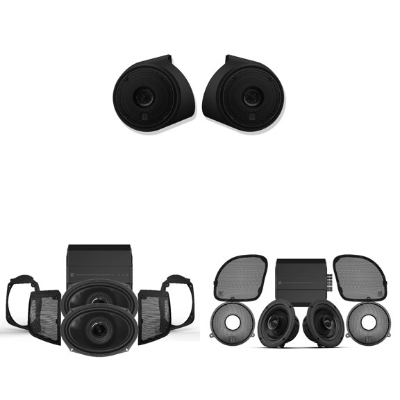 Wet Sounds Performance Audio Upgrade kit For Harley Davidson Front Faring Kit with Saddle Bag Kit and Tour Pack kit