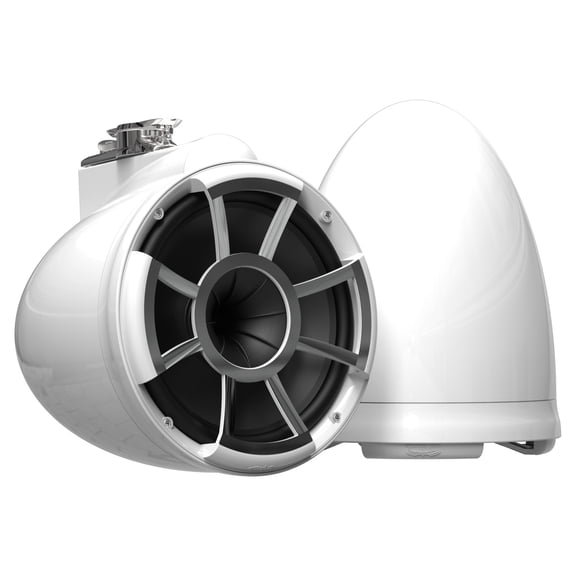 Wet Sounds REV 10 W-SXM V2 - White REV10 - Revolution Series 10" Tower Speakers, Pair with Stainless Swivel Base Mount (pair)