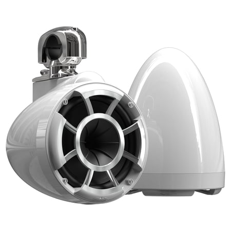 Wet Sounds REV 8 Swivel Clamp Tower Speakers - WHITE (Pair)