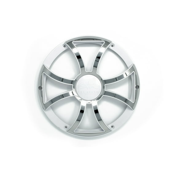 Wet Sounds REVO 10 XS-W-SS GRILL White w/ Stainless XS Open Style Grill for the REVO 10 Inch Marine Subwoofer