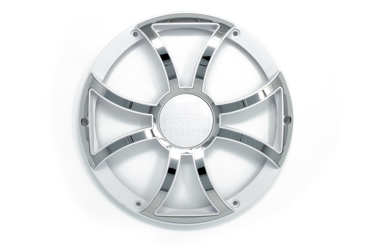 Wet Sounds REVO 12 XS-W-SS GRILL White w/ Stainless XS Open Style Grill ...