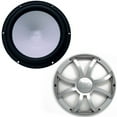thumbnail image 1 of Wet Sounds REVO10FAS4-B 10" Black Marine Subwoofer 4-OHM with Included Silver Saltwater Series Grill, 1 of 4
