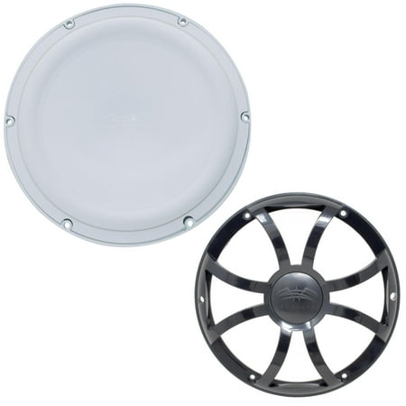 Wet Sounds REVO12FAS4-W 12" White Marine Subwoofer 4-OHM with Included Black XS Series Grill