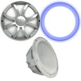 thumbnail image 1 of Wet Sounds Revo 12" Subwoofer, Grill, & RGB LED Ring - White Subwoofer & Silver XS Grill - 2 Ohm, 1 of 6