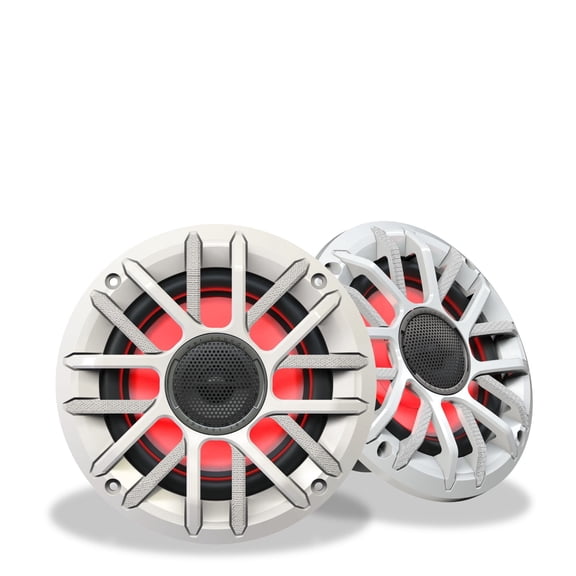 Wet Sounds SCT-6-W-RGB SCOUT 6 6.5-Inch White Marine Coaxial Speakers with RGB