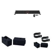 Wet Sounds STEALTH-XT-8-B STEALTH XT 8 Speaker All-In-One Amplified Bluetooth Soundbar With Remote   Black with Slider Brackets and 1.50" Round Clamps
