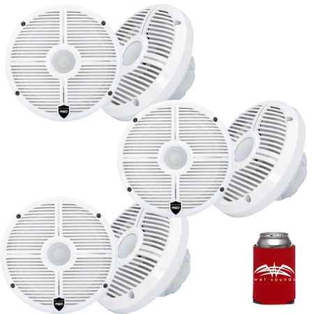 Wet Sounds - Three Pairs Of RECON 6 XW-W Recon Series 6.5" 60-Watt RMS Coaxial Speakers With White XW Grilles