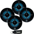 thumbnail image 1 of Wet Sounds - Two Pairs Of REVO 6-XWB Black Closed XW Grille 6.5 Inch Marine LED Coaxial Speakers, 1 of 6