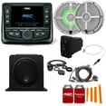 thumbnail image 1 of Wet Sounds Ultimate Golf Cart Audio Bundle, Radio, 2-RGB White Grill 6.5" Speakers, 10" powered sub, Wiring Kit, 1 of 8