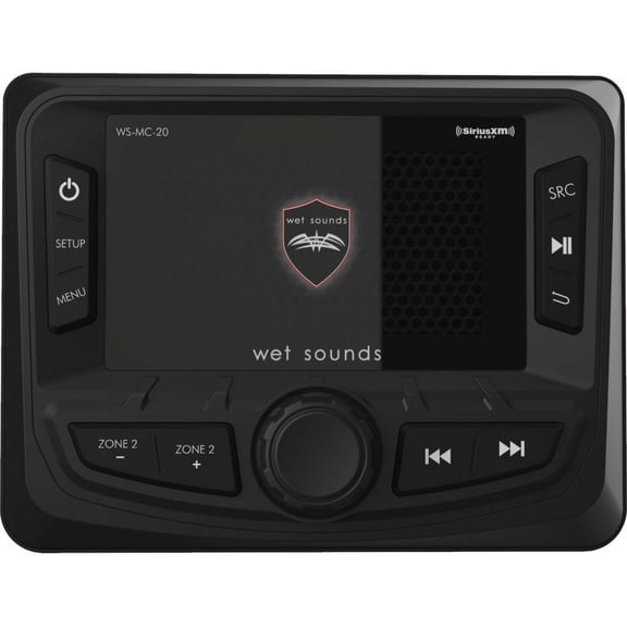 Wet Sounds WS-MC-20 MC-20 Compact 2-Zone Media Receiver