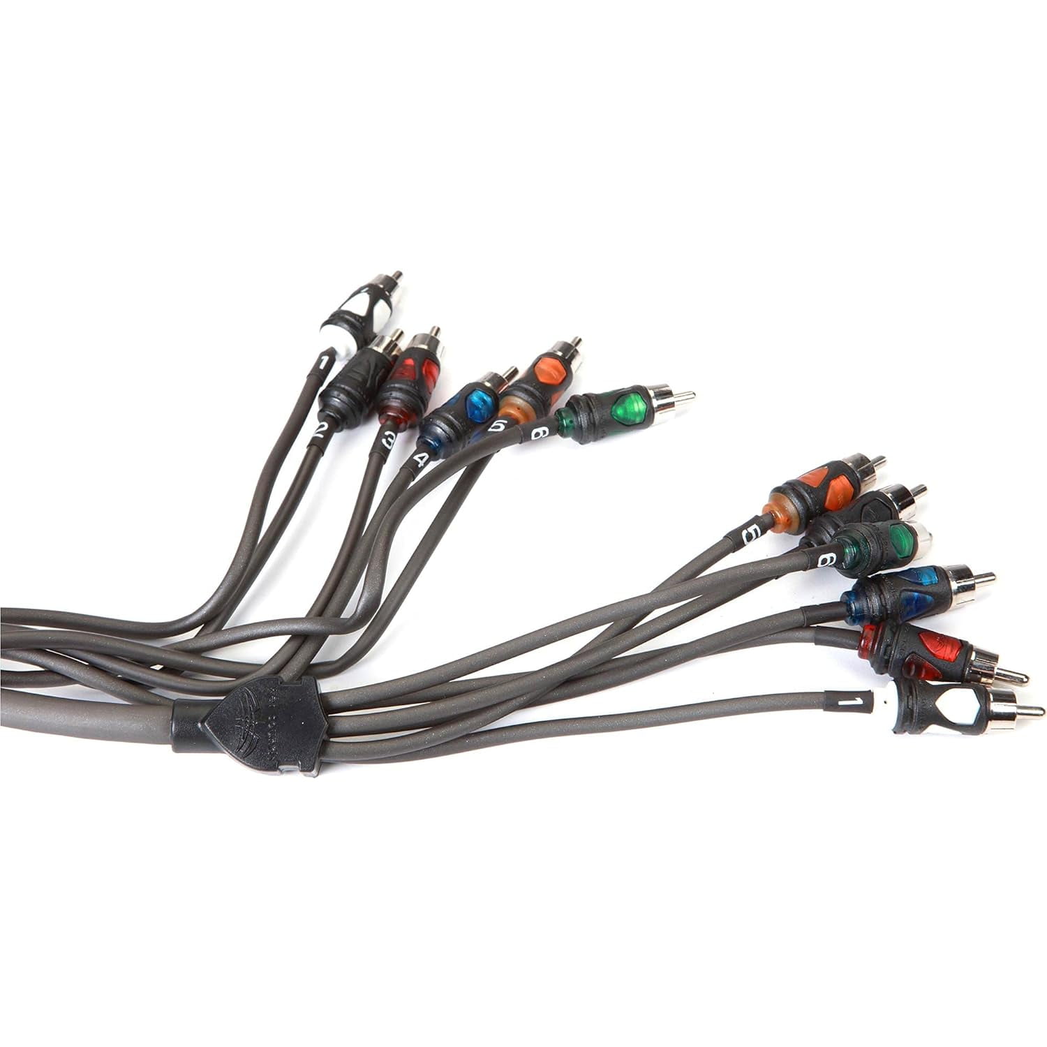 Wet Sounds 23ft 6-Channel Marine RCA Cable - Premium Audio Cable For Car Stereo & Boat Systems