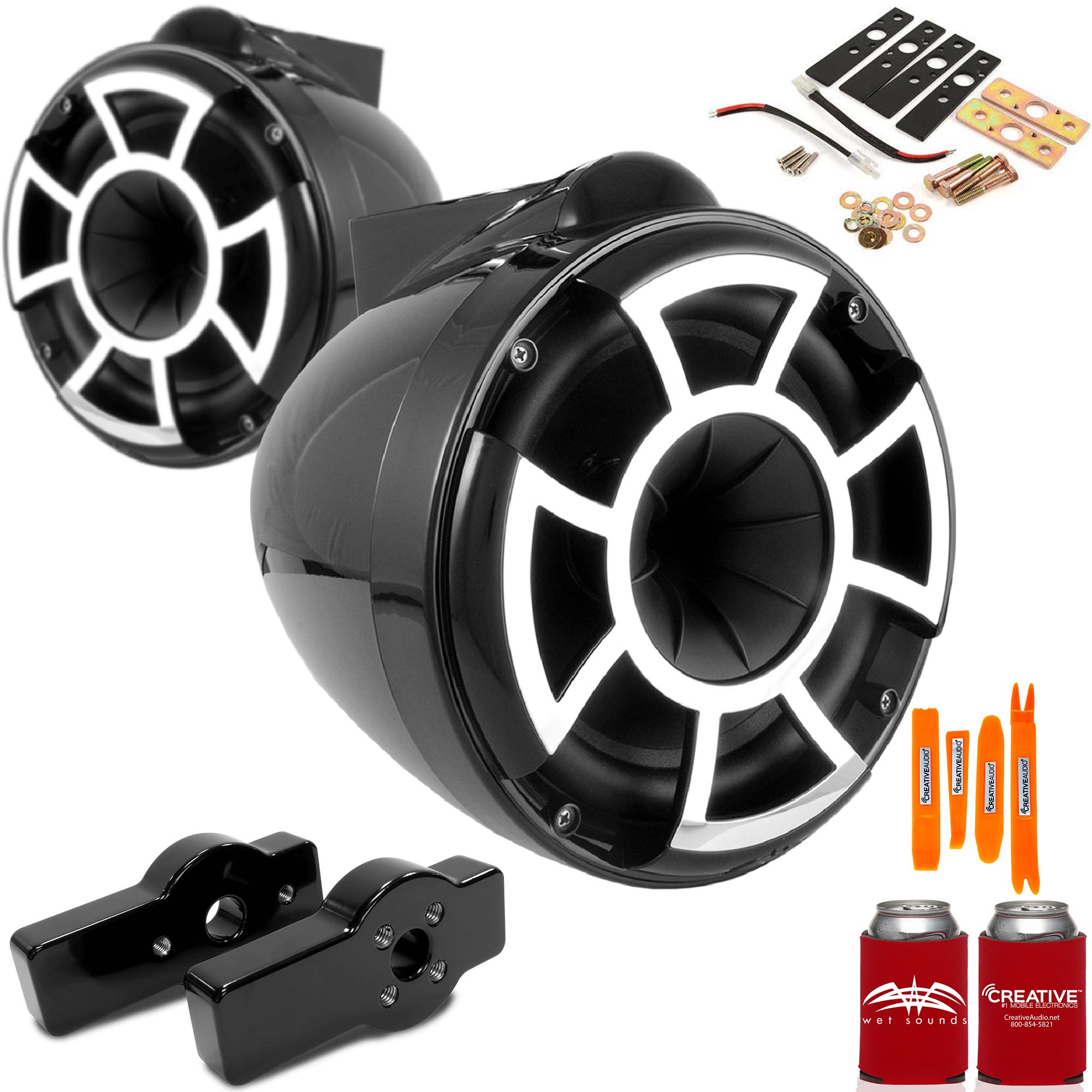 Wet Sounds for CENTURION MAXIMUS REV8 8" Black Tower Speakers