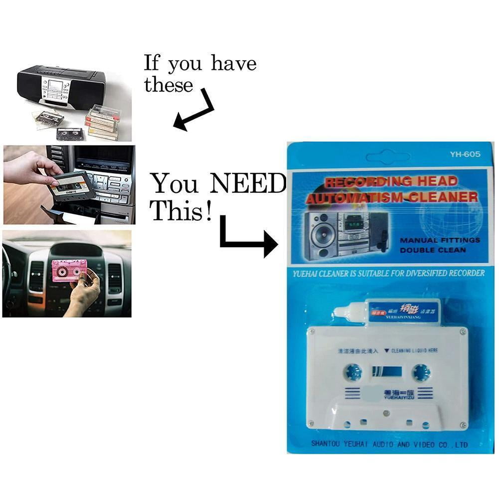Wet Type Cassette Tape Head Cleaner Kits Audio Deck Player