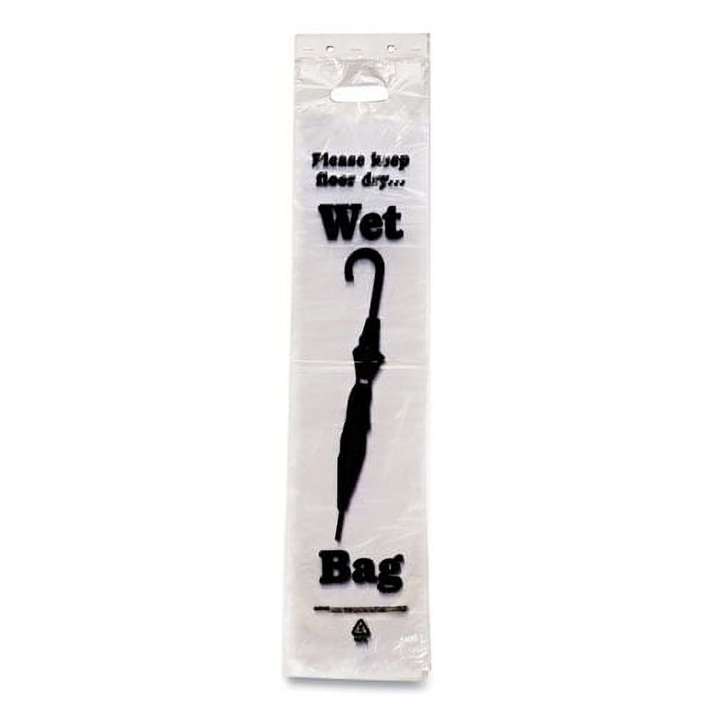 Wet Umbrella Bags, 7" X 31", Clear, 1,000/box | Bundle of 2