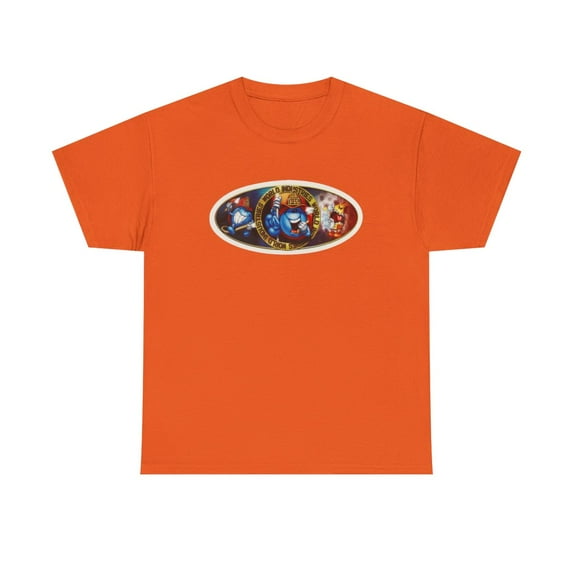 Wet Willy Fireman World Industries 2000s Skateboard Vintage Classic TShirt Print - Orange / S