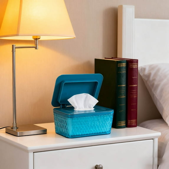 Wet Wipe Dispenser With Lid Multipurpose Storage Organizer for Home and Travel Use Tissue Cover