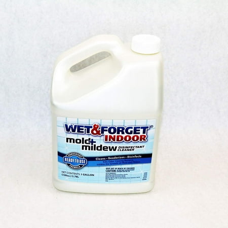 Wet and Forget 00036 1 Gallon Indoor Mold and Mildew Cleaner/Deodorizer, 2-Pack