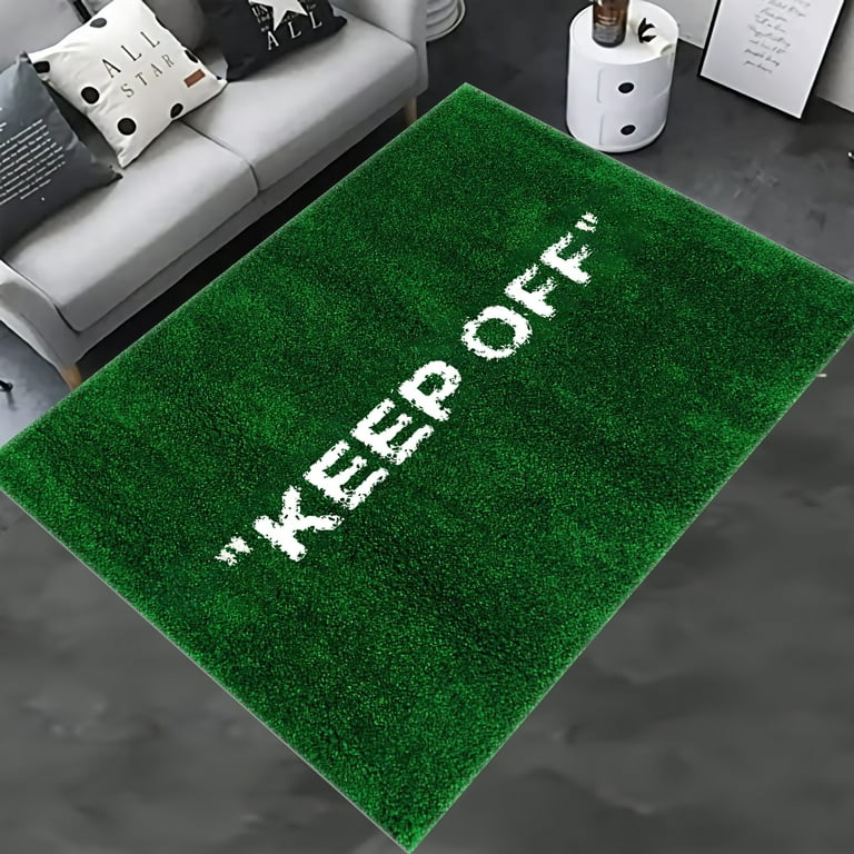 Wet grass Style Keep off Area Rug 5x7 ft = 155x215 cm Washable Rug