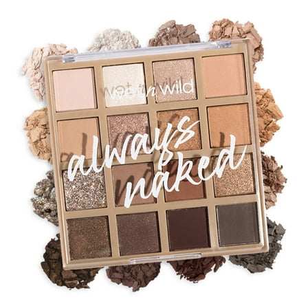 Wet n Wild 16 Pan Eyeshadow Makeup Palette - Always Naked