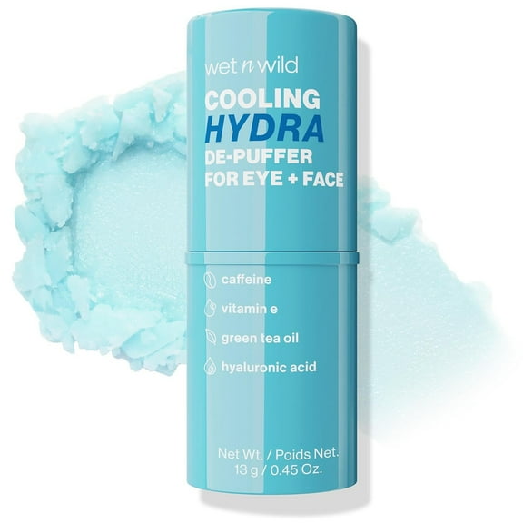 Wet n Wild Cooling Hydra De-Puffer for Eye and Face Serum Stick with Caffeine and Vitamin E, 0.45 fl oz