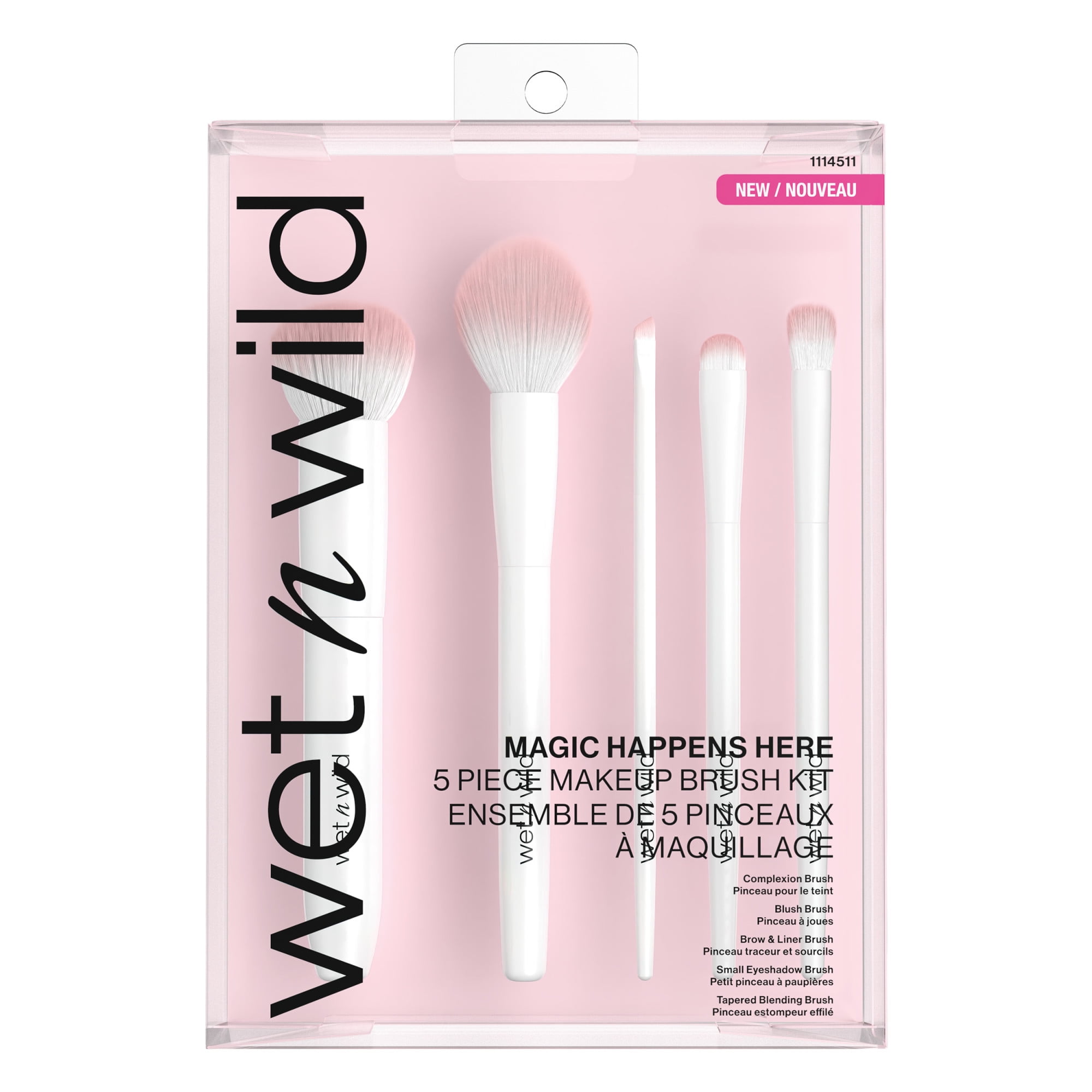 Wet n Wild Essential 5 Piece Makeup Brush Set