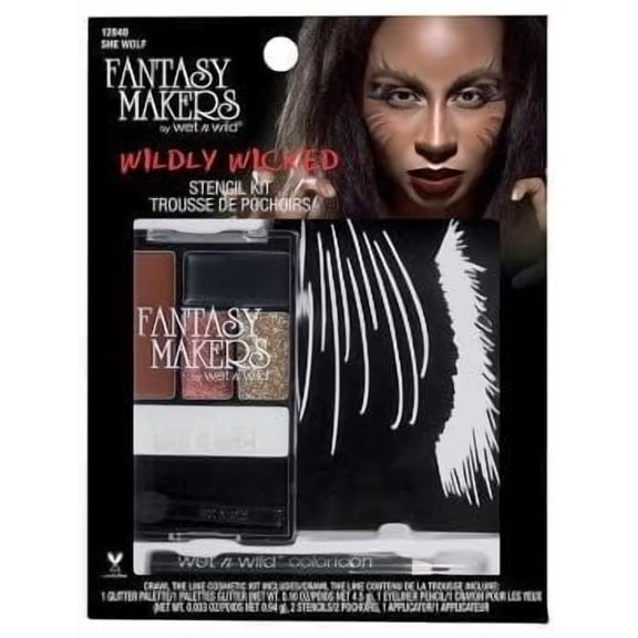 Wet n Wild Fantasy Makers Wildly Wicked Stencil Kit - 12848 She Wolf