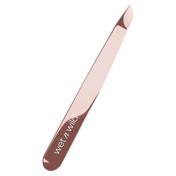 Wet n Wild High-Quality Stainless Steel Slanted Tweezers, Pink