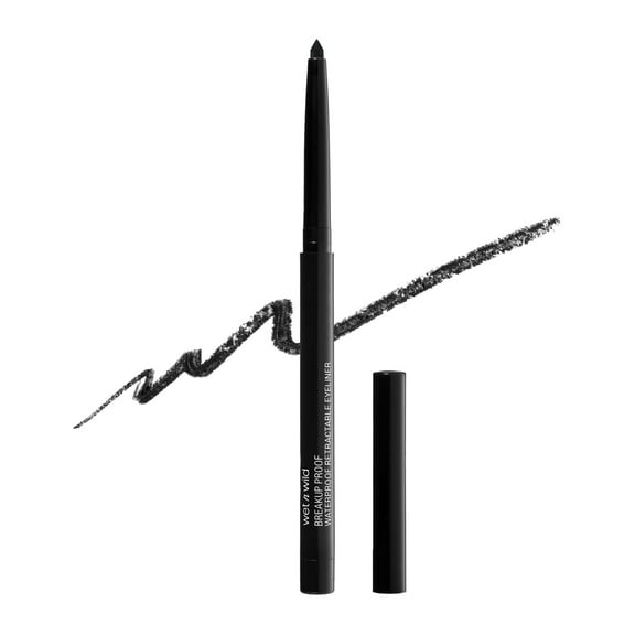 Wet n Wild Mega Last Breakup Proof, Long Lasting (16hr) Retractable Waterproof Gel Eyeliner, Blackest Black, 0.01 oz