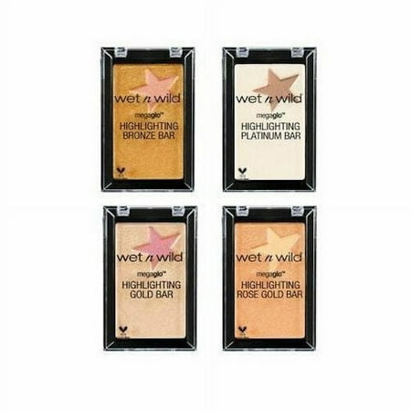 wet n wild MEGAGLOW Limited Edition Highlighting Platinum Bar w/ Mirror .22oz
