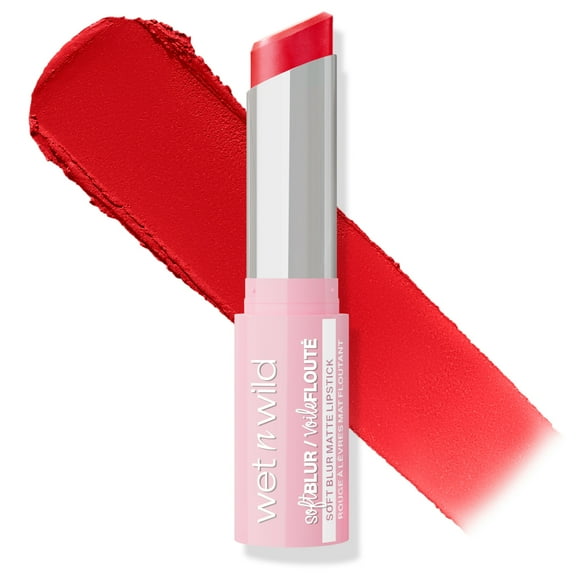 Wet n Wild Soft Blur Matte Lipstick - Little Red Rosette