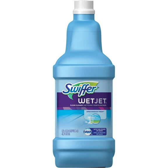 WetJet System Cleaning-Solution Refill Fresh Scent, 1.25 L Bottle, 4/Carton