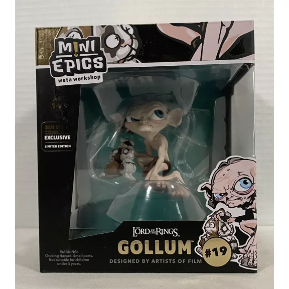 Weta Workshop Mini Epics GOLLUM w/Rabbits SDCC #19 Lord Of The Rings