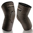 thumbnail image 1 of Wetene Copper Knee Braces for Men & Women, Knee Compression Sleeve Copper Ions Infused Fiber for Arthritis Pain Relief, 1 of 6