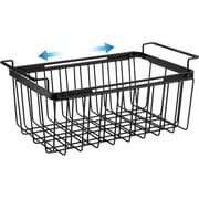 Wetheny Freezer Organizer Bins, Expandable Deep Freezer Baskets for Chest Freezer, Adjustable From 15.6" to 24.3" Wire Basket with Hanging Handles (Pack 1)