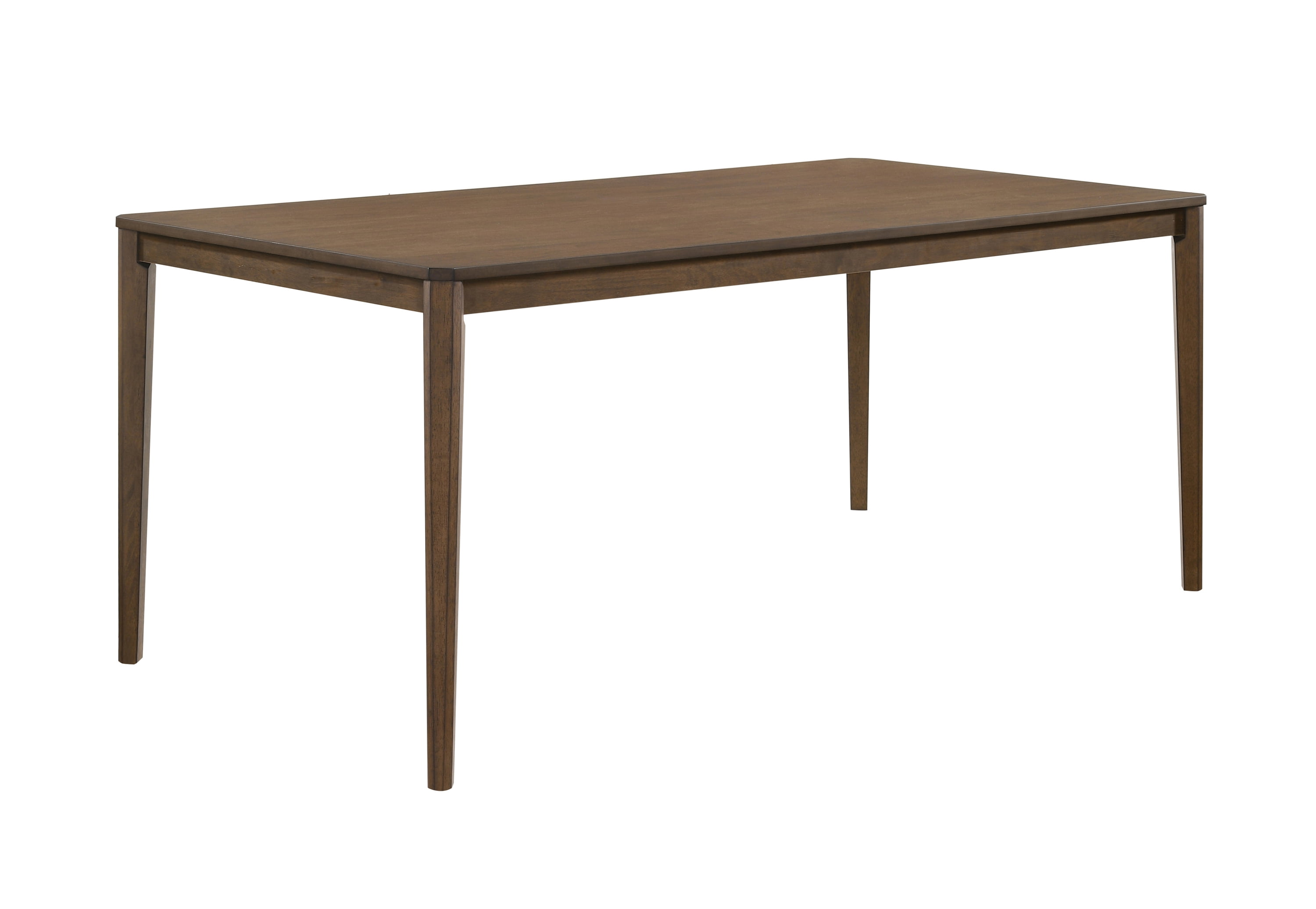 Medium Walnut Rectangular Mid-century Modern Dining Table