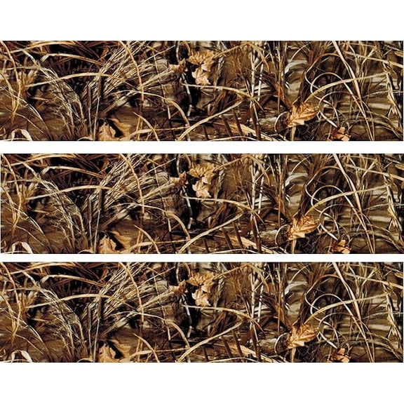 Wetland Camouflage Deer Hunting Camo Hunting Birthday Edible Cake Topper Border Side Strips By TNCT