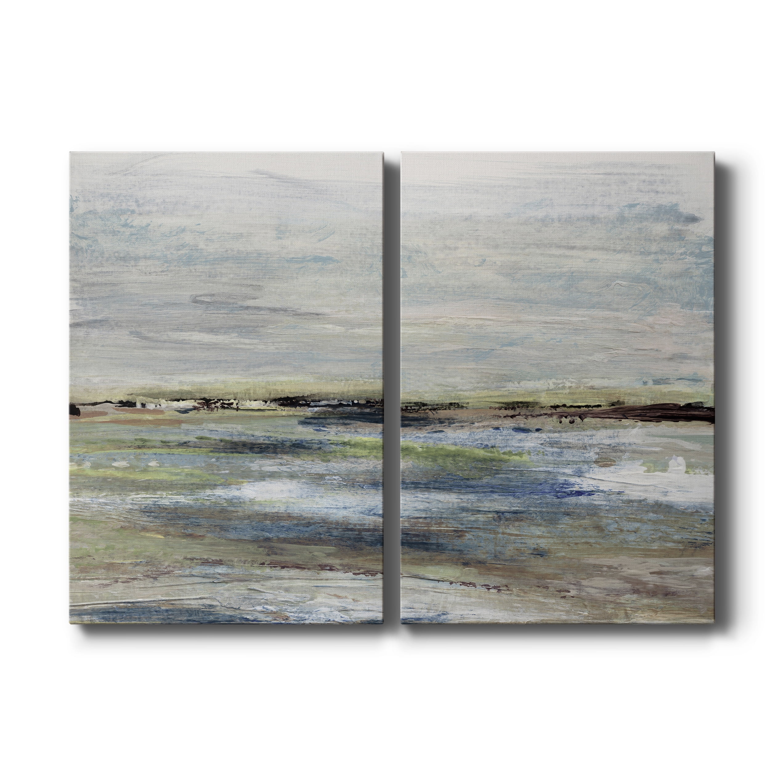 Wetlands I Premium Gallery Wrapped Canvas - Ready to Hang - Set of 2 - 40 x 60 Each
