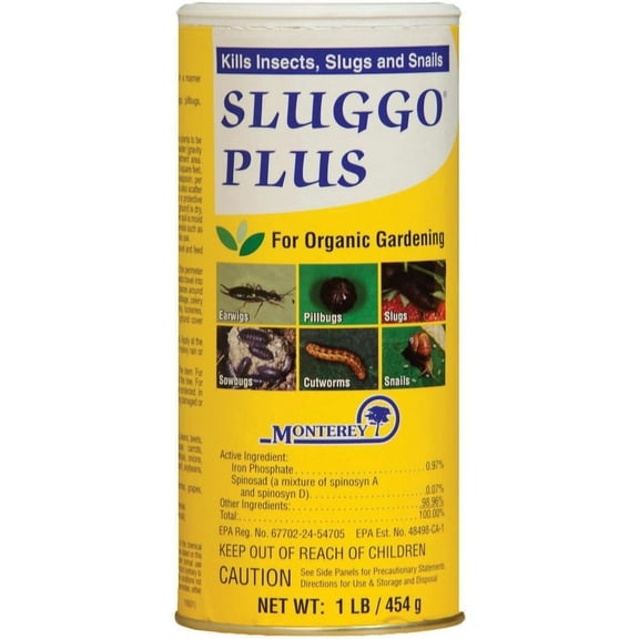 Monterey Sluggo Plus Snail Bait - Outdoor Use - 1 lb