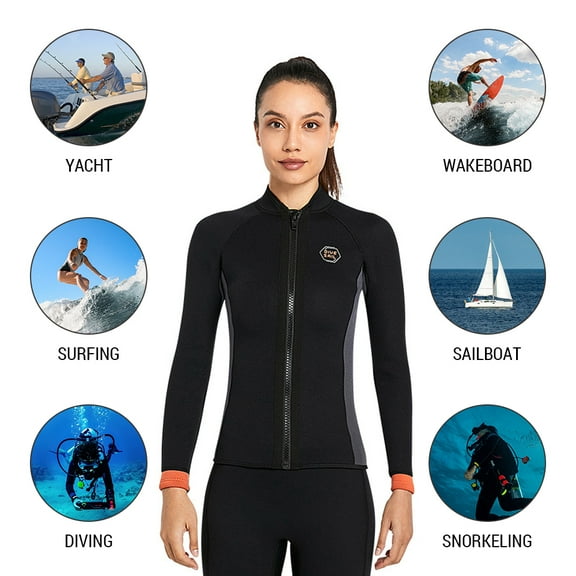 Wetsuit,Women Warm Mewmewcat Warm Zipper Hxber Qisuo Women