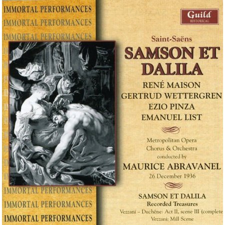 Wettergren / Pinza / List - Samson Et Delila 1936 - Music & Performance - CD
