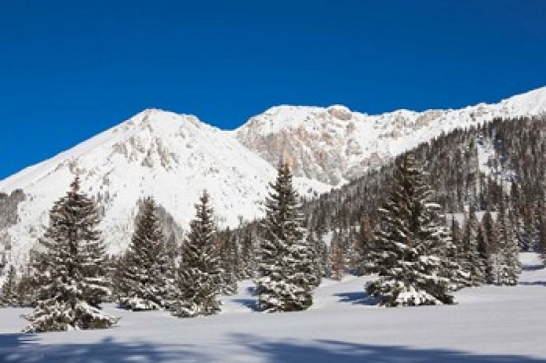 Wetterstein Mountain Range Canvas Art - Martin Zwick DanitaDelimont (29 x 19)