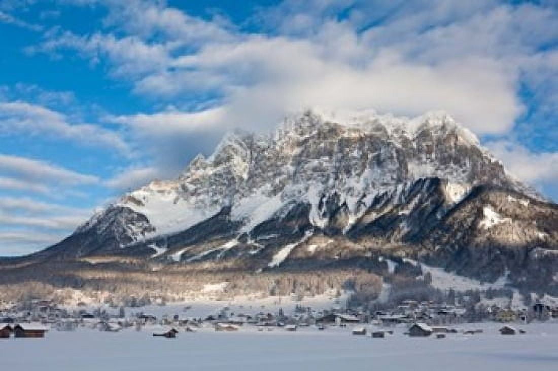 Wetterstein Mountains Mt Zugspitze Canvas Art - Martin Zwick DanitaDelimont (29 x 19)
