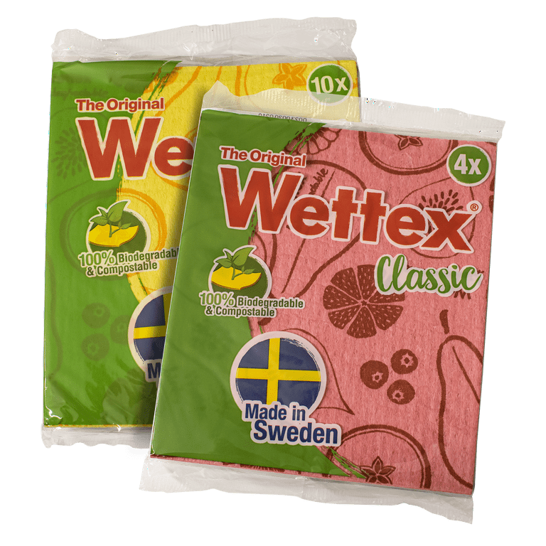 Wettex the Original 10 Pack Swedish Dishcloth for Kitchen - Eco Friendly  Reusabl