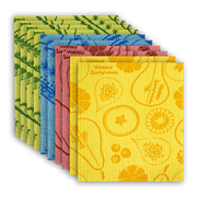 The Original Chinese Wettex Dishcloth - Bulk 14 Pack - Biodegradable Eco-friendly Dish Towels For Bathroom & Kitchen Cellulose Sponge Cloth 14 Dishcloths In Assorted Colors