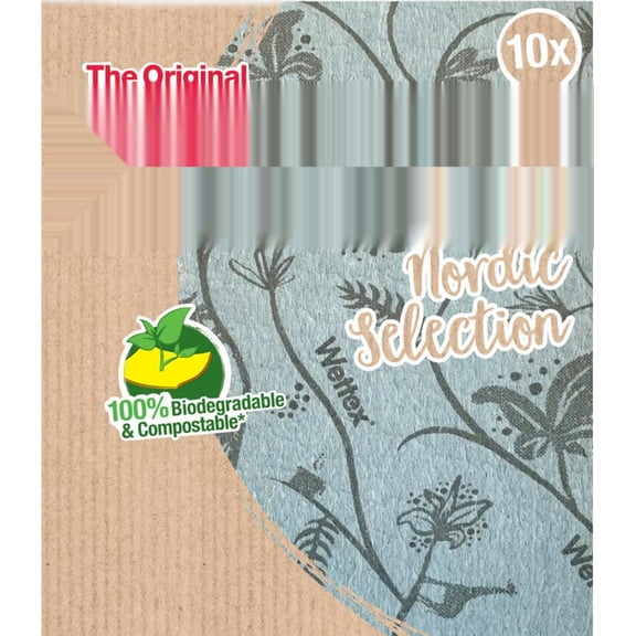 Wettex The Original 10-Pack Swedish Superabsorbent Dishcloth - Durable - Modern Limited Edition